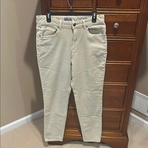 VRST Men's Cream/ khaki slimfit pants, 33 waist, 32 length, cotton/rayon/spandex